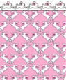 Dollhouse Miniature 1/4" Scale Wallpaper: Rabbits